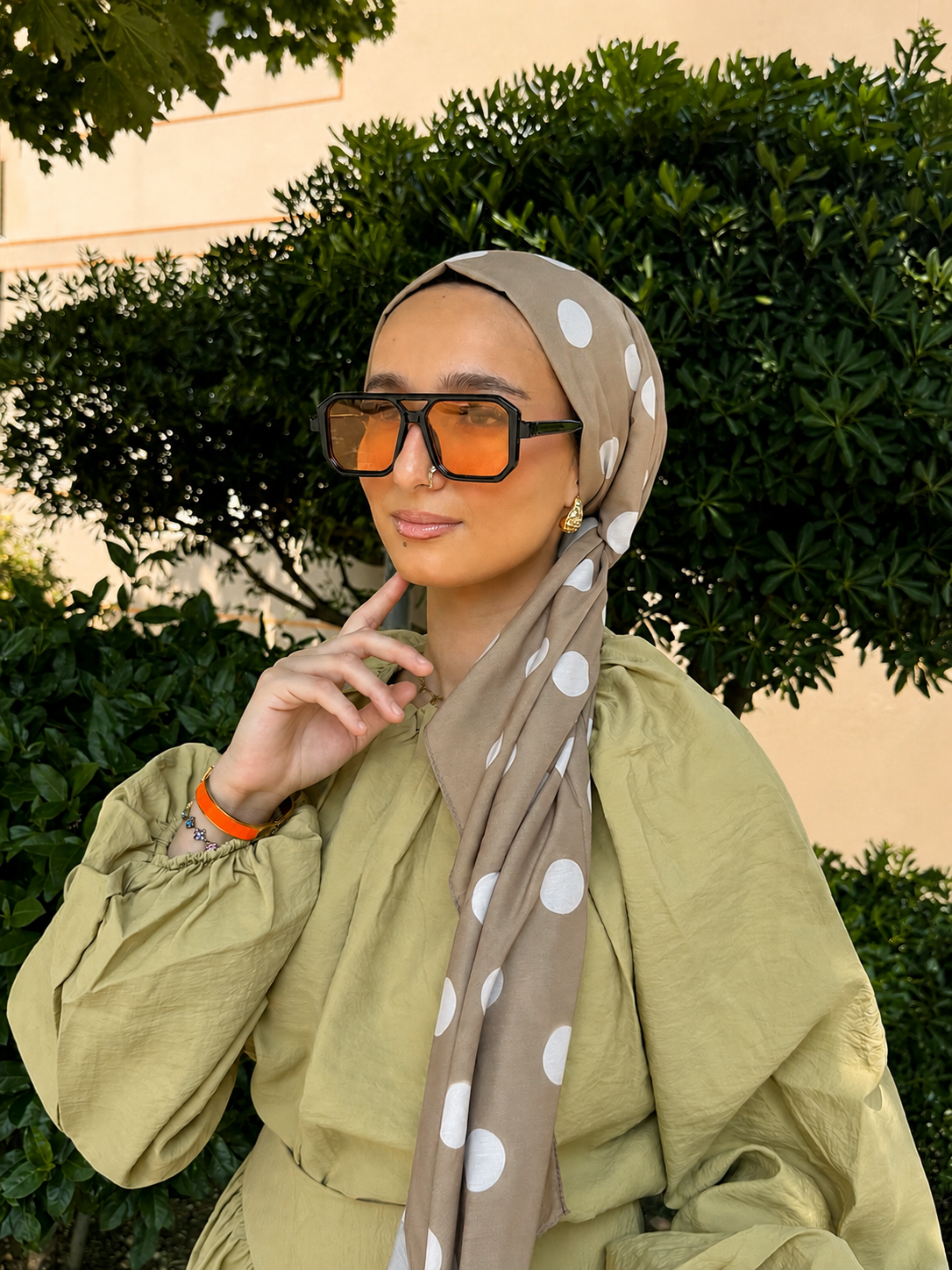 Hijab à pois