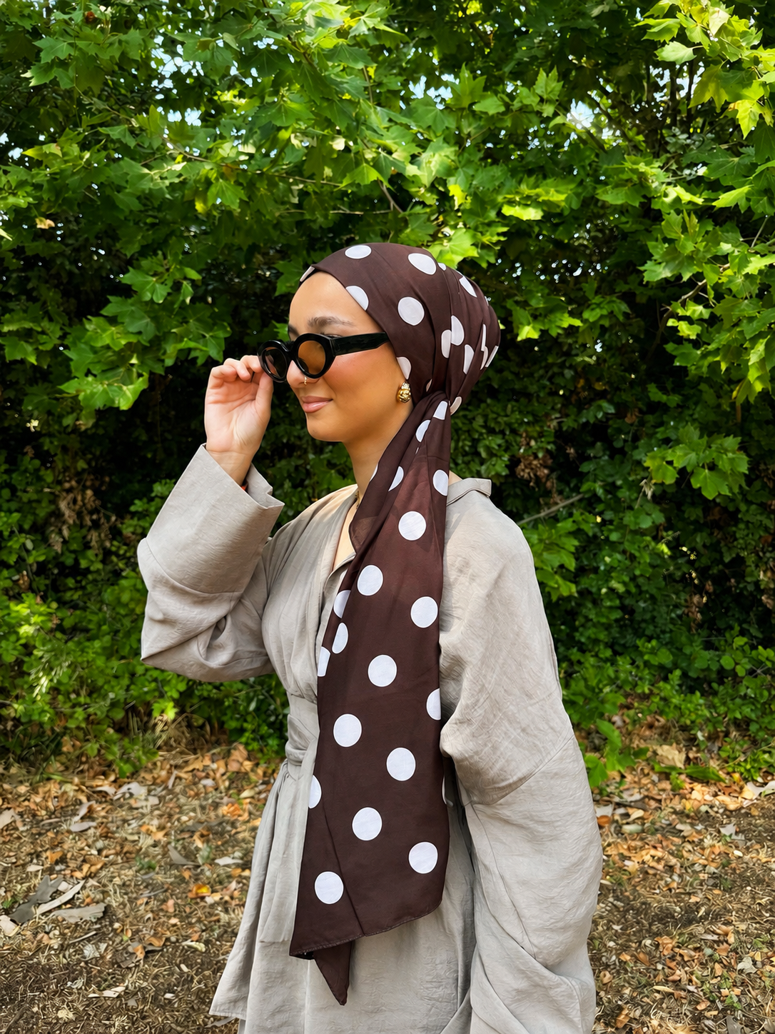 Hijab à pois