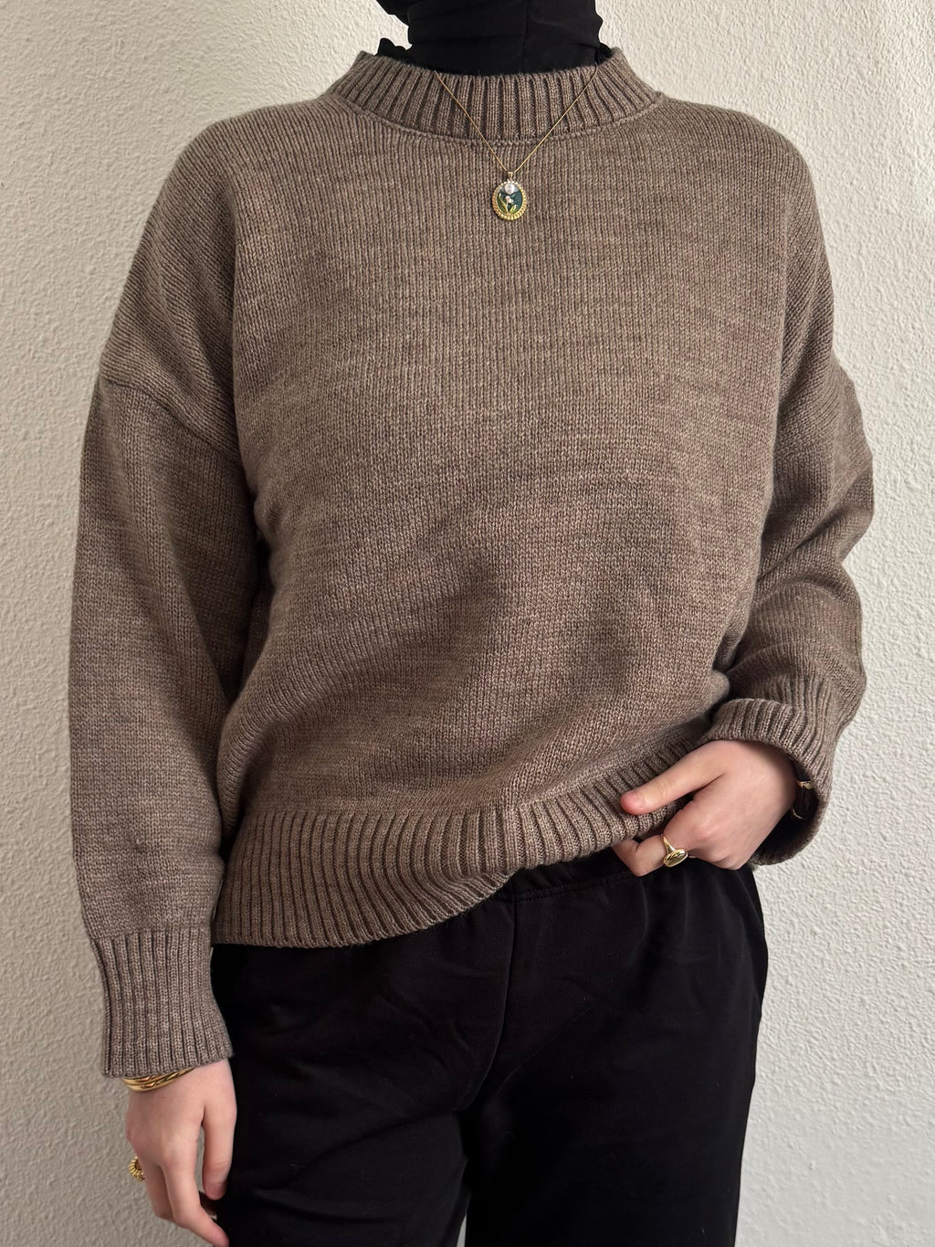 Pull tricot oversize