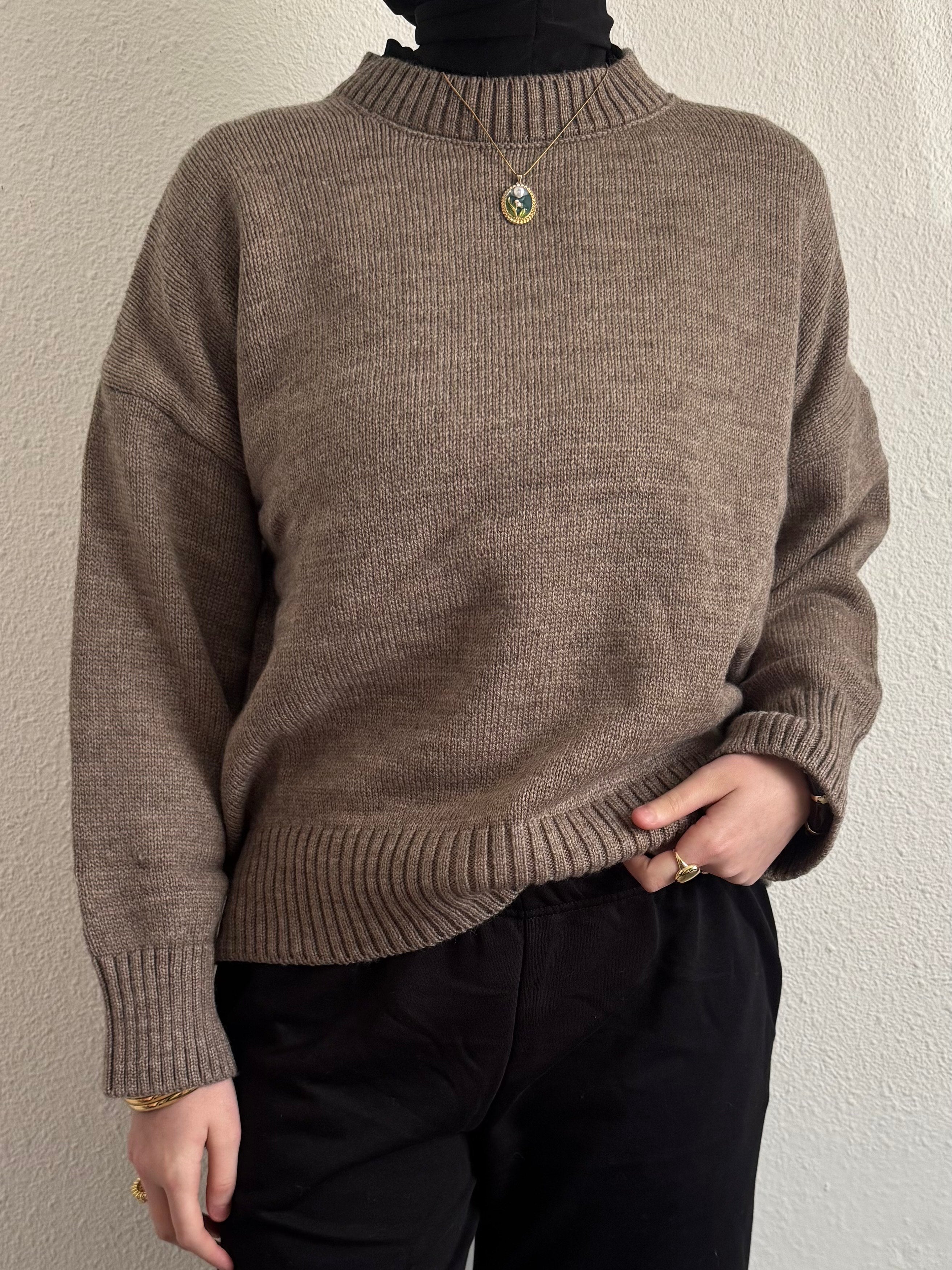 Pull tricot oversize