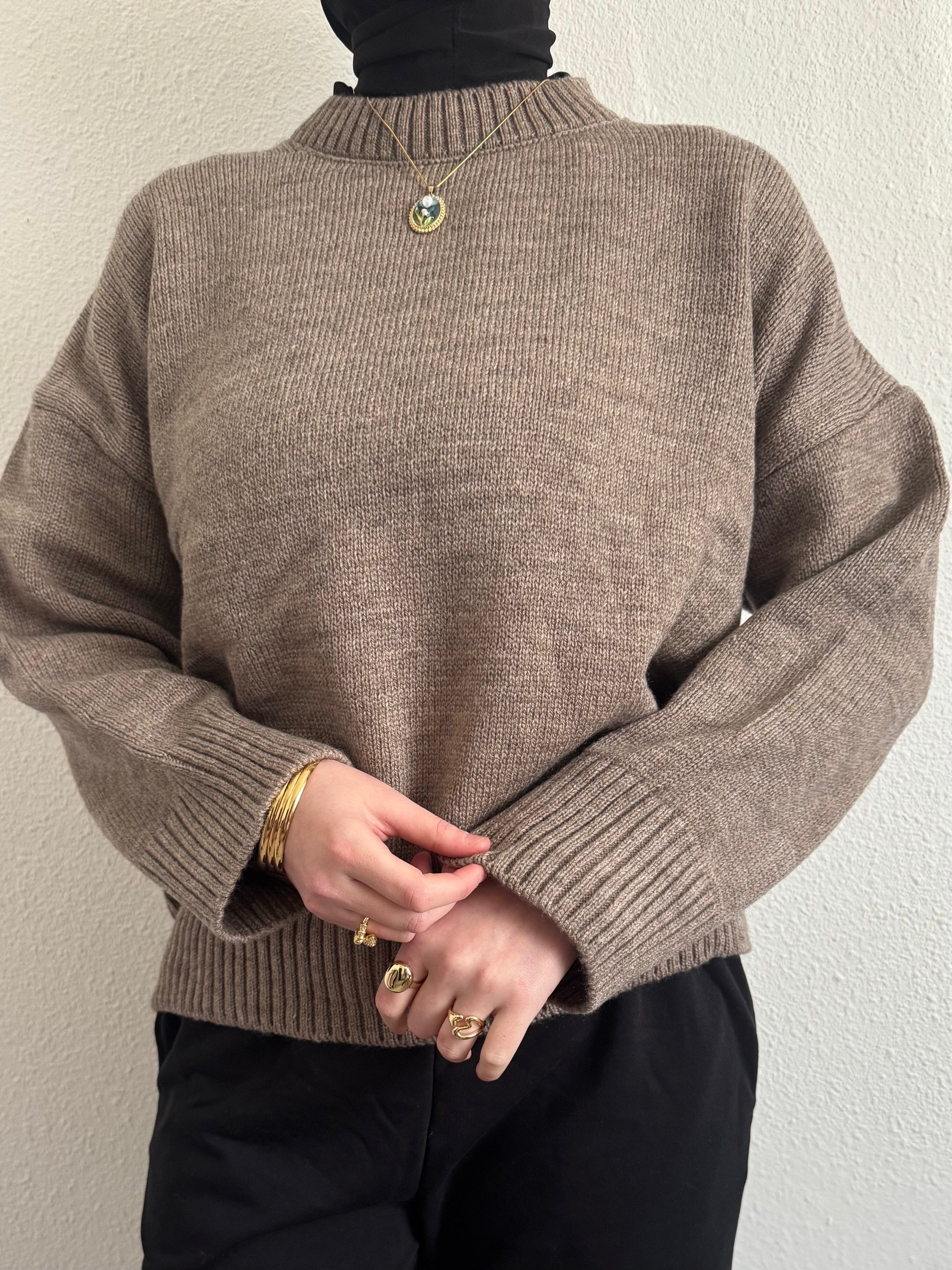 Pull tricot oversize
