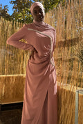 Robe pinky à strass
