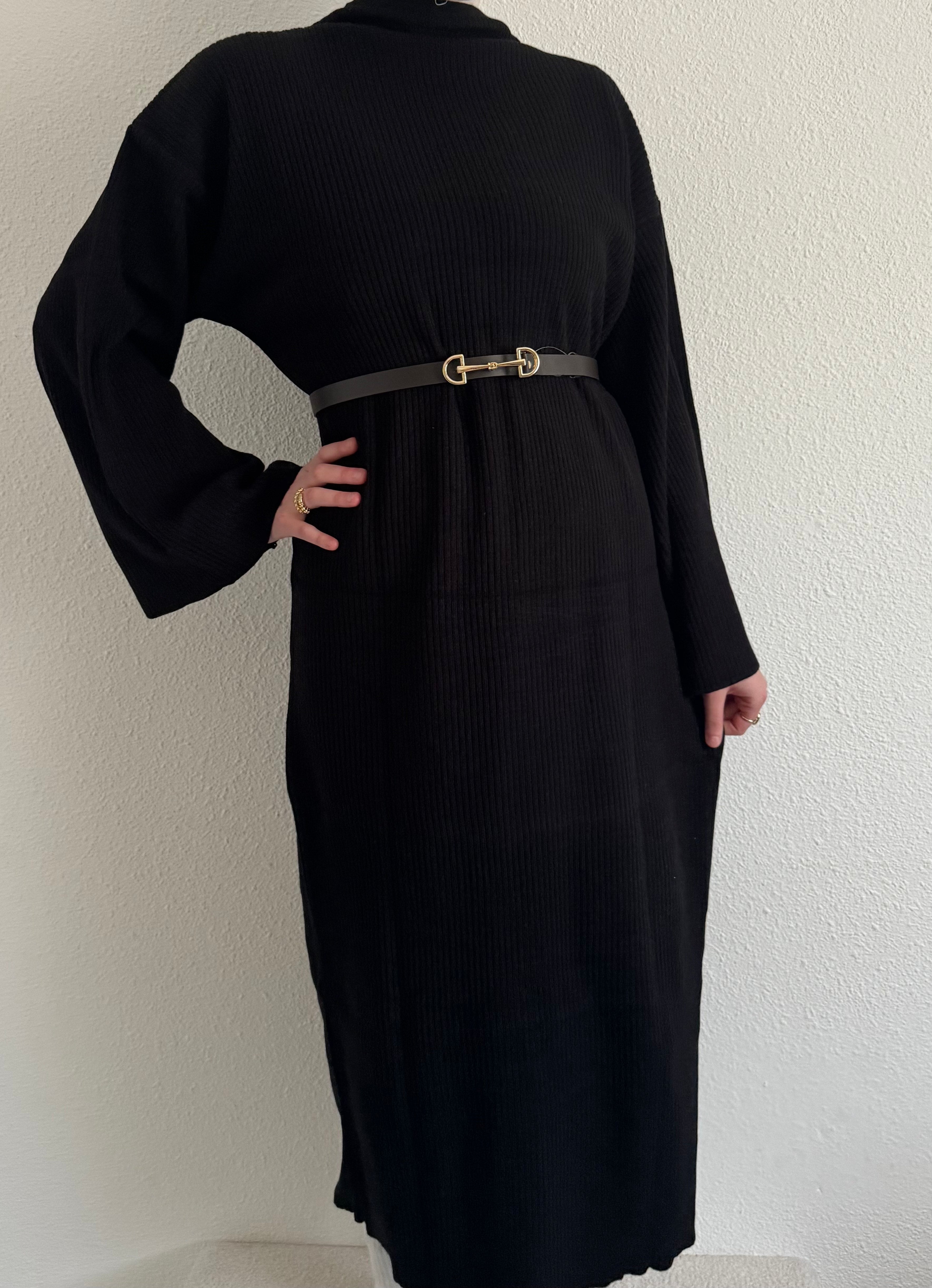Robe pull manche évasée