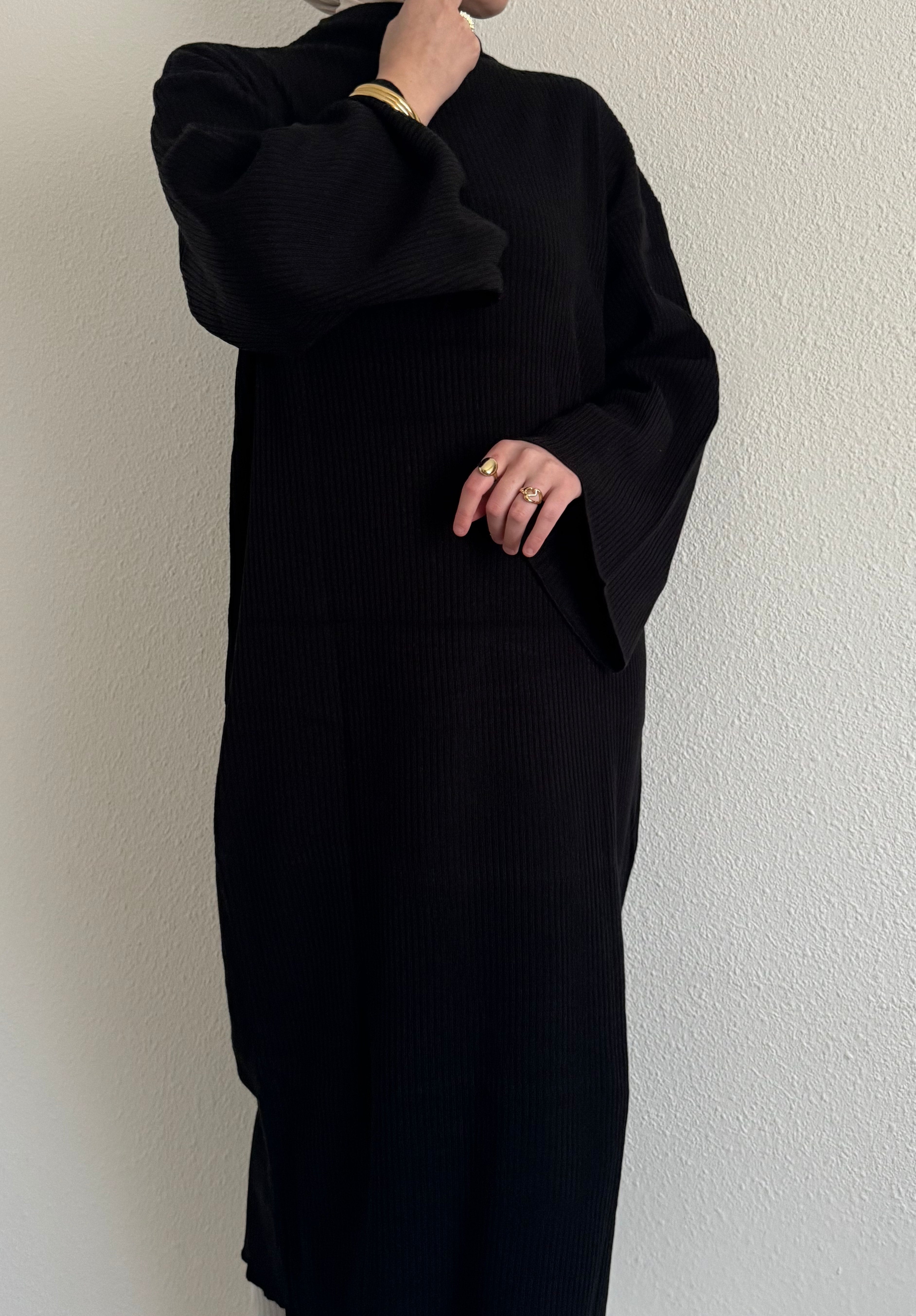 Robe pull manche évasée
