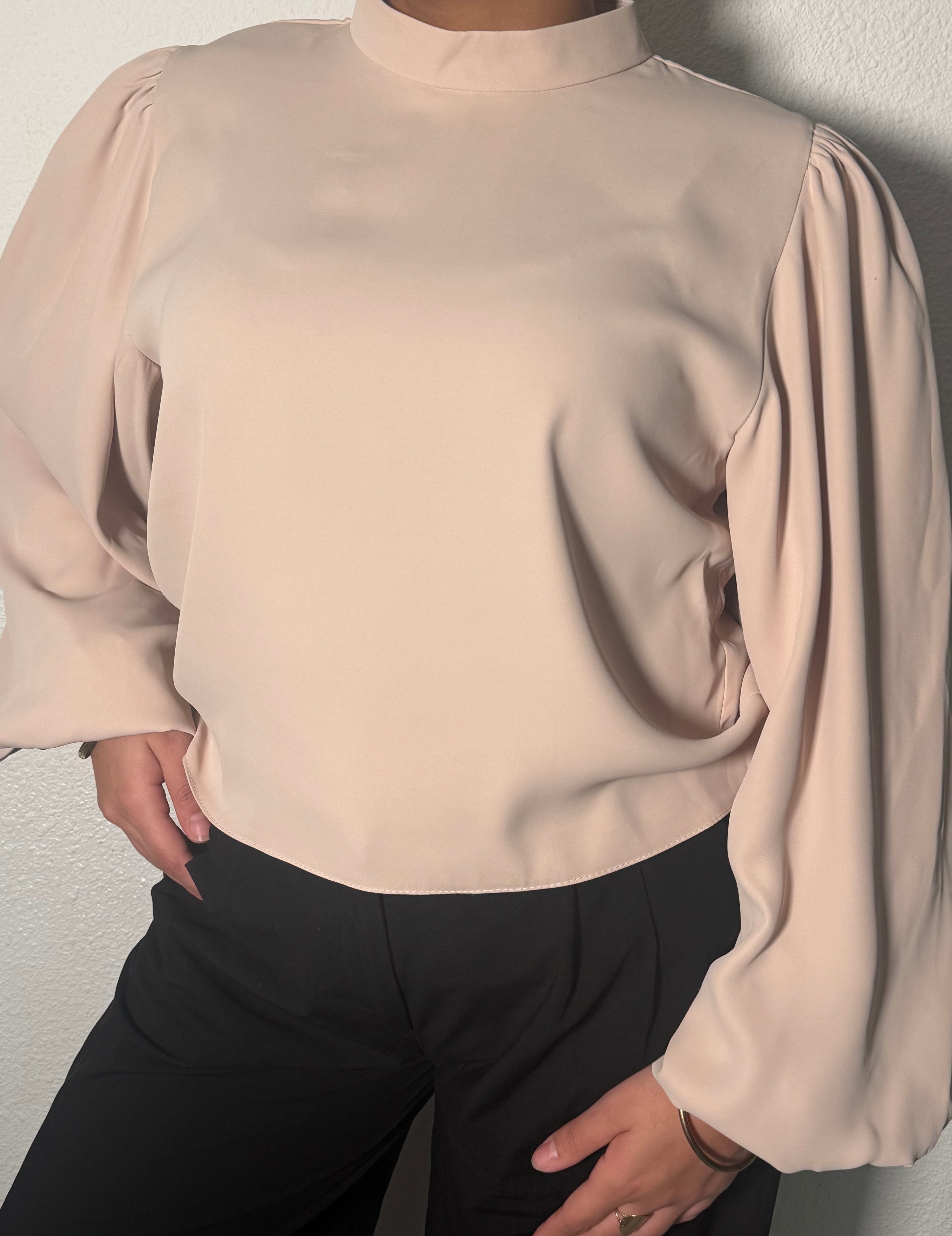 Blouse manche ballon court