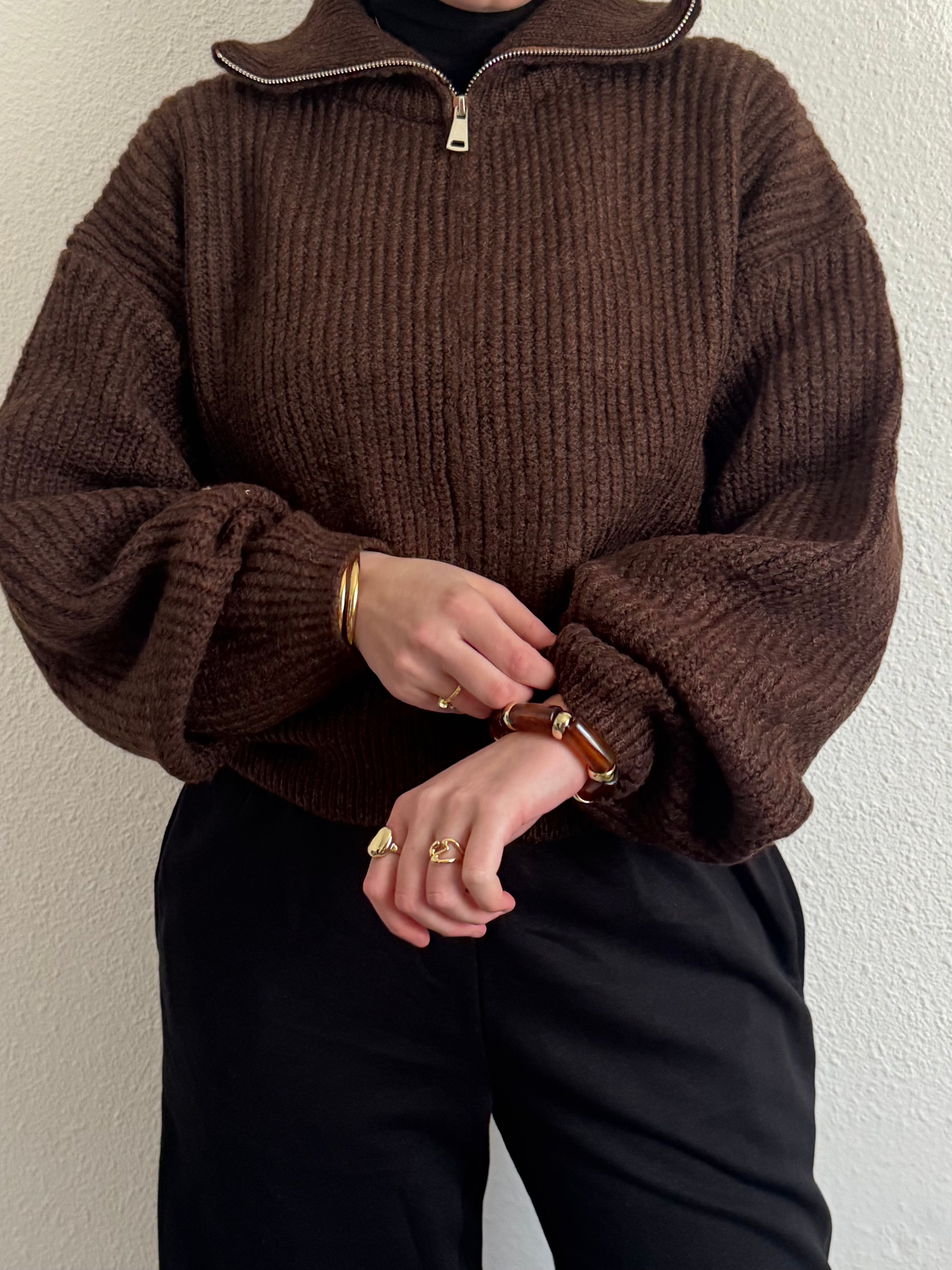 Gilet simple en maille côtelé