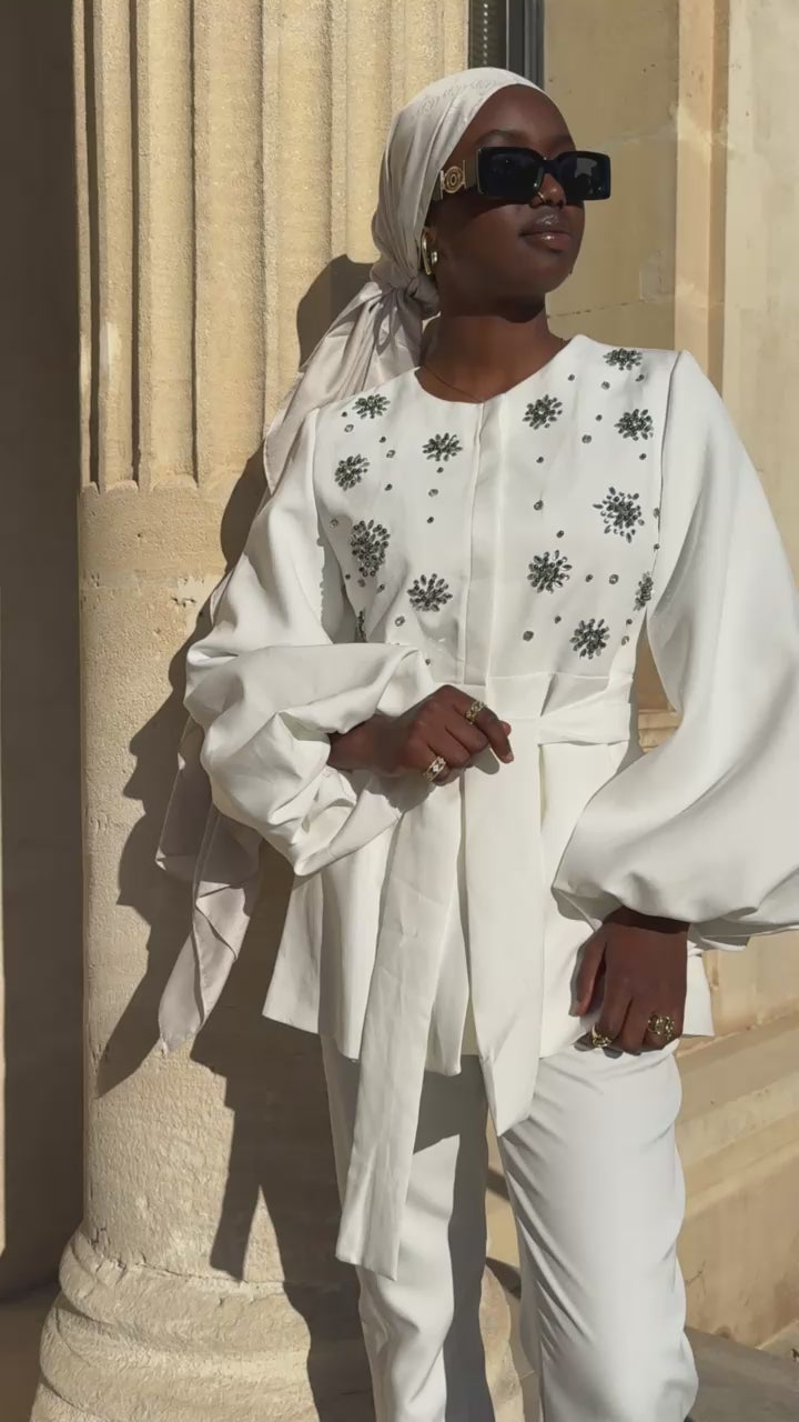 Ensemble Blanc cristal